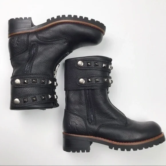Like new KLR | Studded Leather Black Boots - Picture 3 of 8